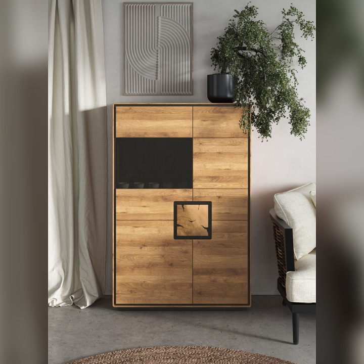 Kredens dębowy II lewy Lunare