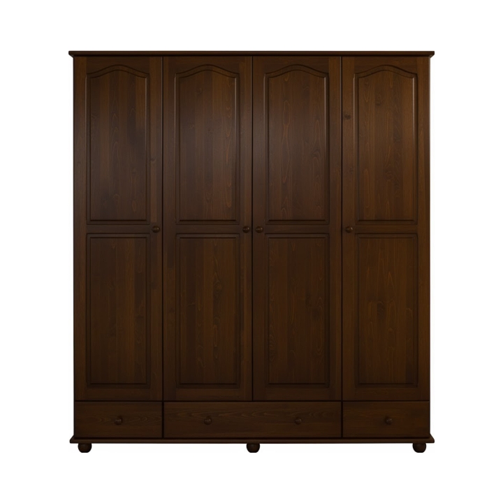 Szafa 4-drzwiowa sosnowa Klasyk SF-01 bejca