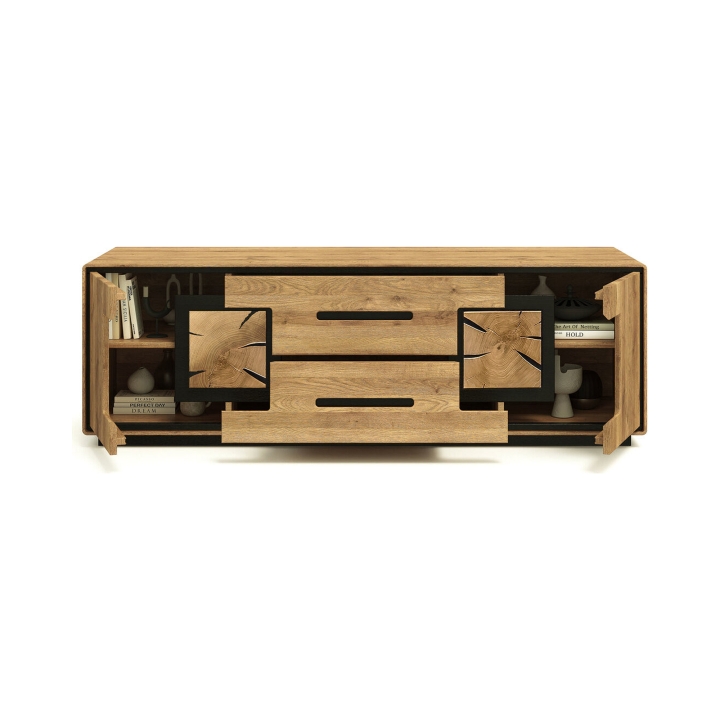 Szafka RTV dębowa IV Lunare