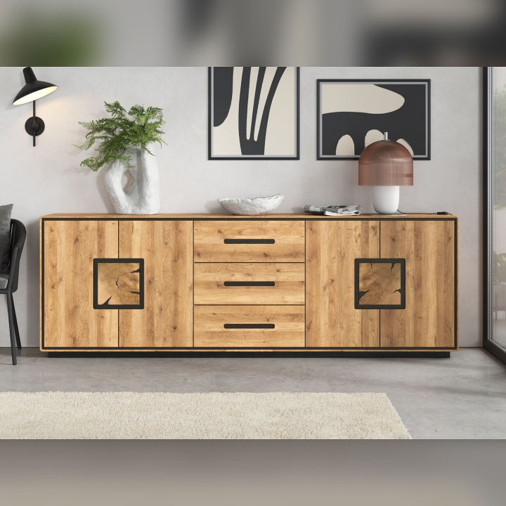Komoda dębowa III Lunare