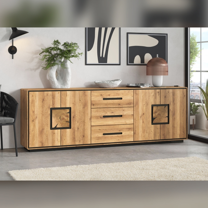 Komoda dębowa III Lunare