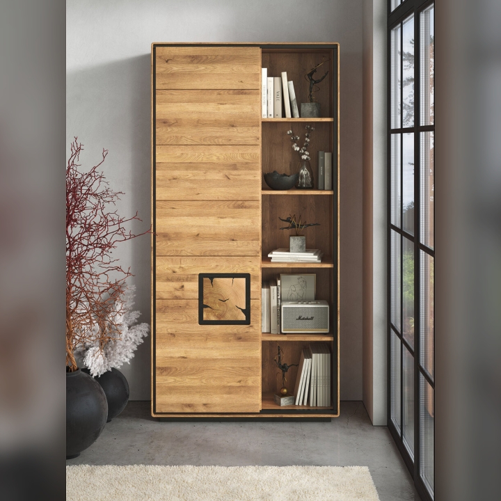 Regał dębowy Lunare olej