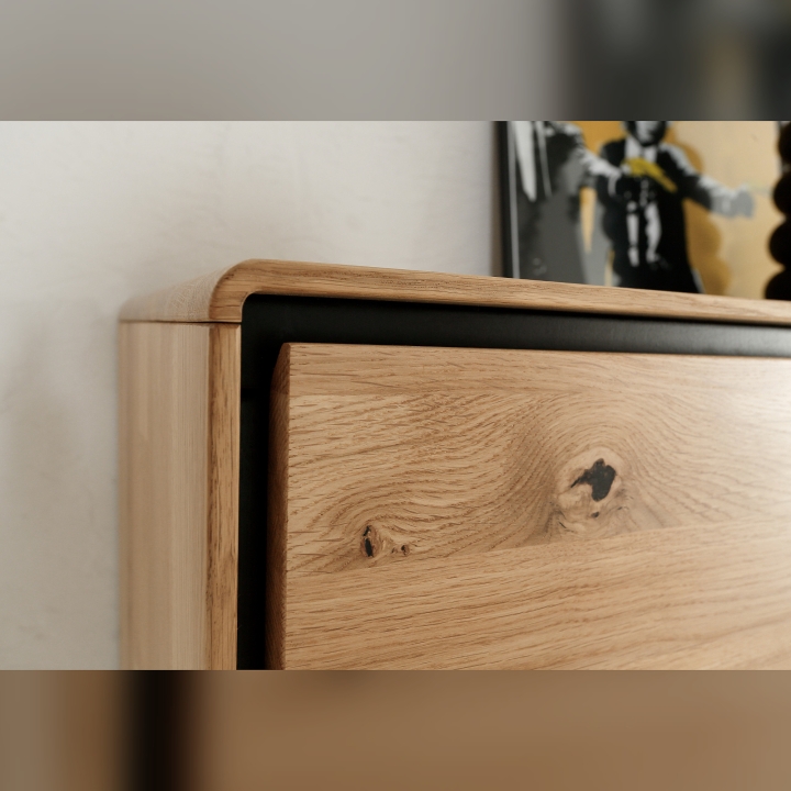 Regał dębowy Lunare olej