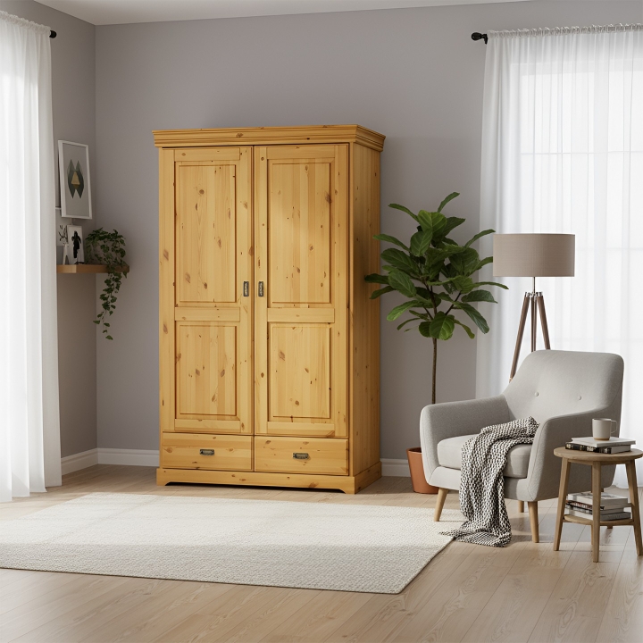 Szafa sosnowa Sycylia 2-drzwiowa