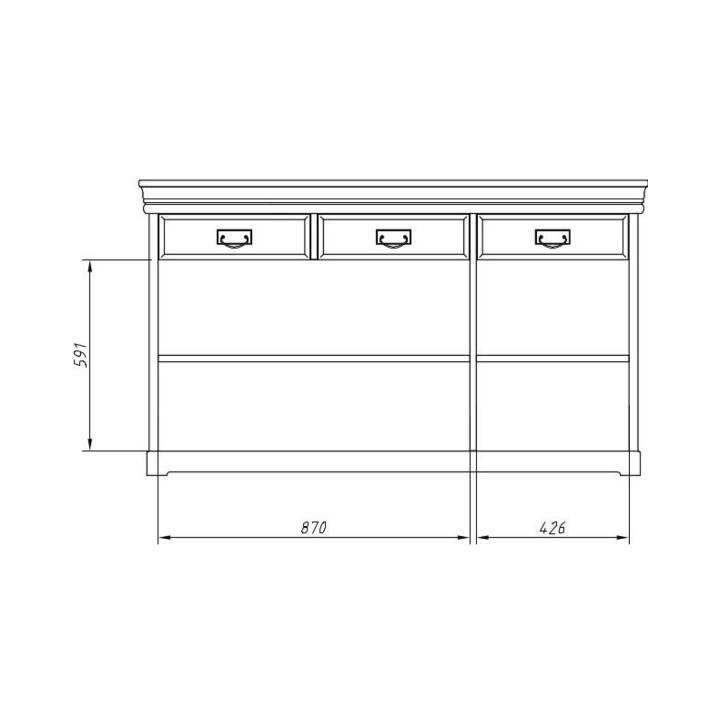 Komoda sosnowa Sycylia