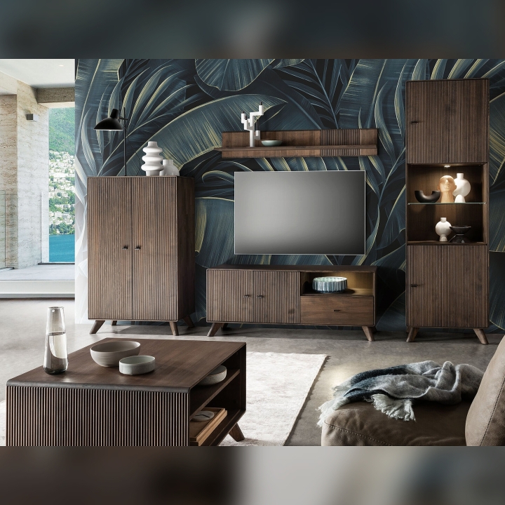 Szafka RTV bukowa I Doryda buk tabak