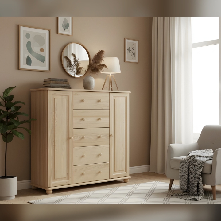 Komoda sosnowa Klasyk KD-90 lakier