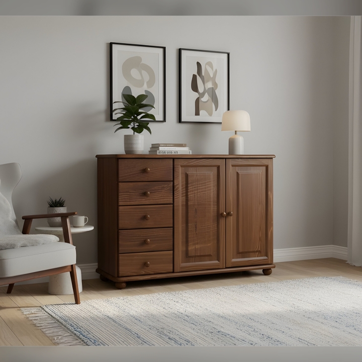 Komoda sosnowa Klasyk KD-80 bejca