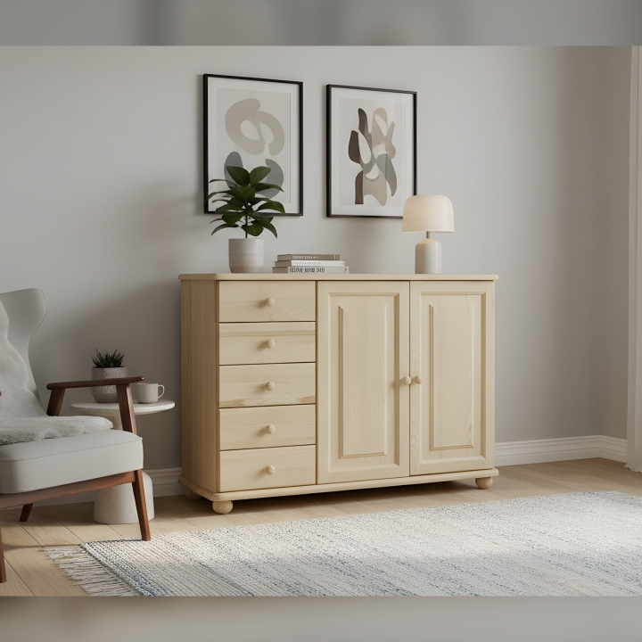 Komoda sosnowa Klasyk KD-80 lakier