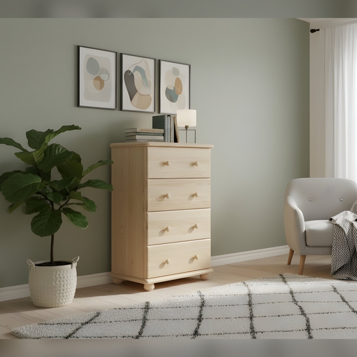 Komoda sosnowa Klasyk KD-75 lakier