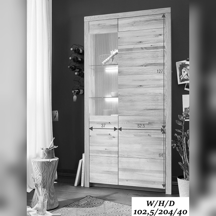 Witryna dębowa II prawa Robusto