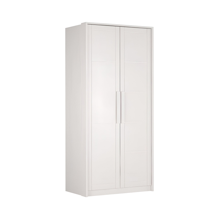 Szafa bukowa 2-drzwiowa Timo II biała