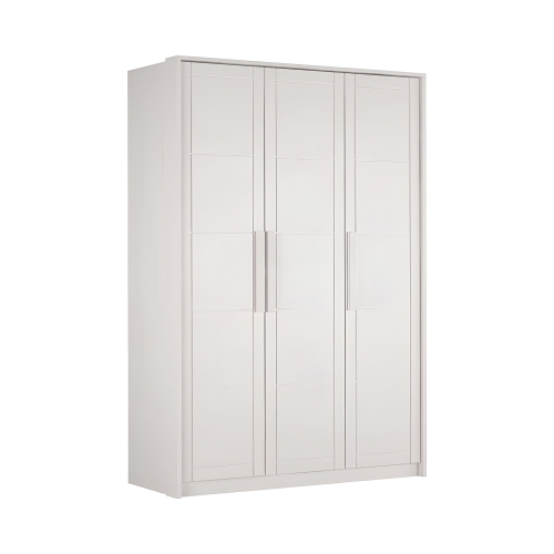 Szafa bukowa 3-drzwiowa Timo III biała