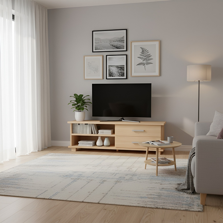 Bukowa szafka RTV III Mona lakier