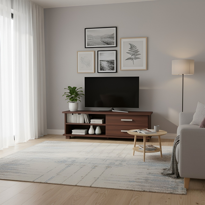 Bukowa szafka RTV III Mona bejca