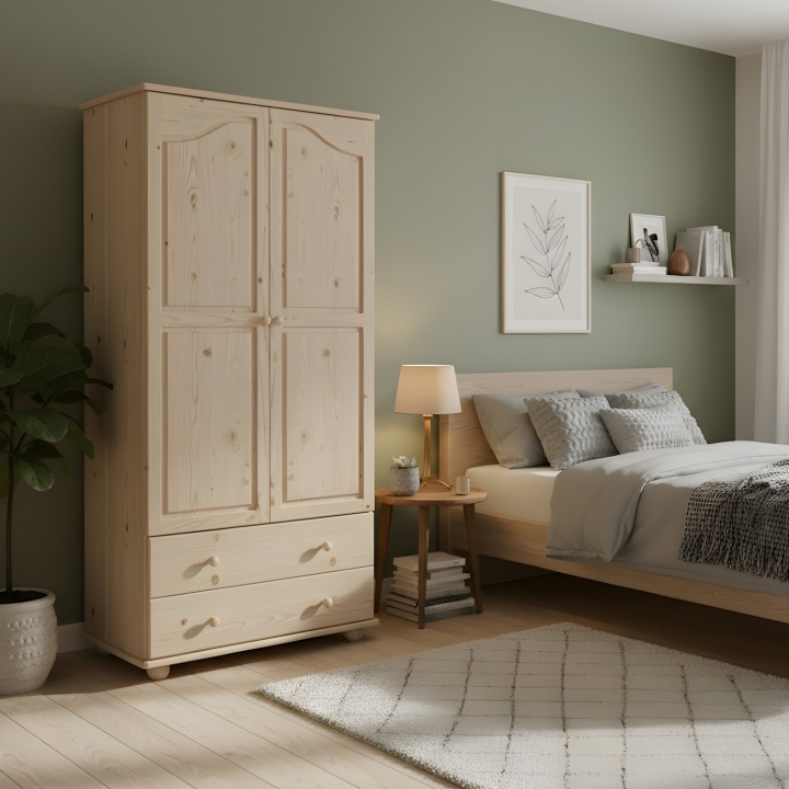 Szafa sosnowa 2-drzwiowa Klasyk SF-18 lakier