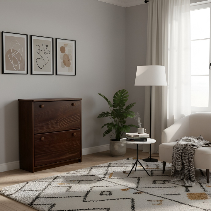 Sosnowa szafka na buty Klasyk SB-73 bejca