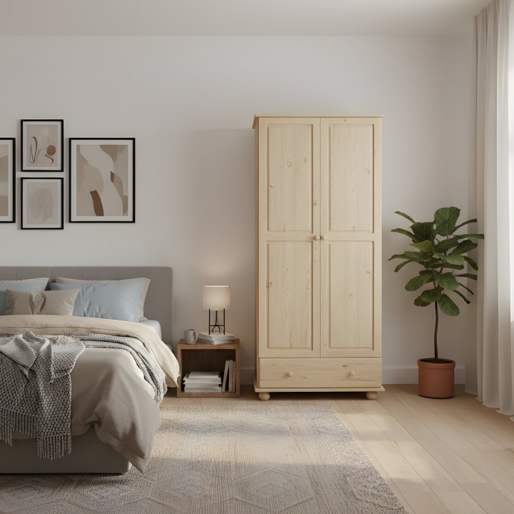 Szafa sosnowa 2-drzwiowa Klasyk SF-14 lakier