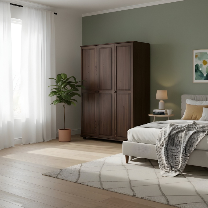 Szafa sosnowa 3-drzwiowa Klasyk SF-08 bejca