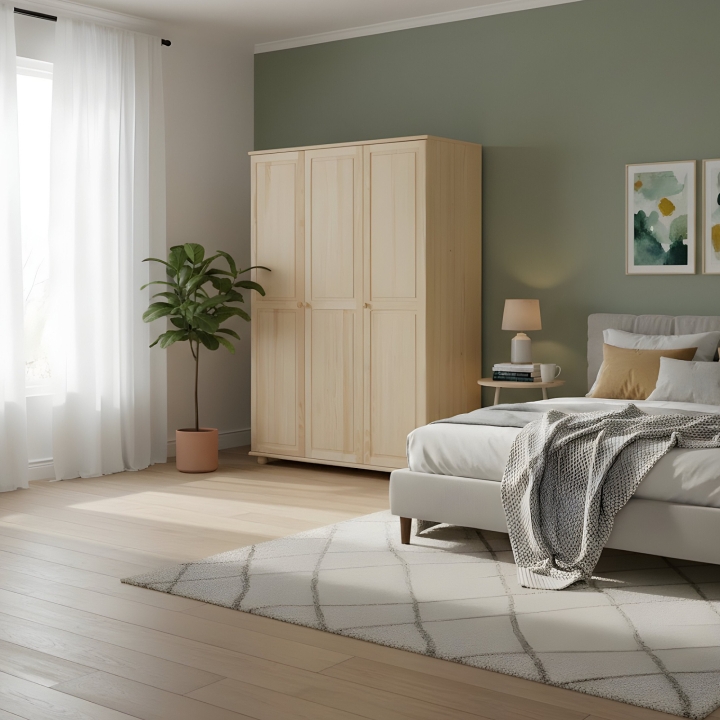 Szafa sosnowa 3-drzwiowa Klasyk SF-08 lakier