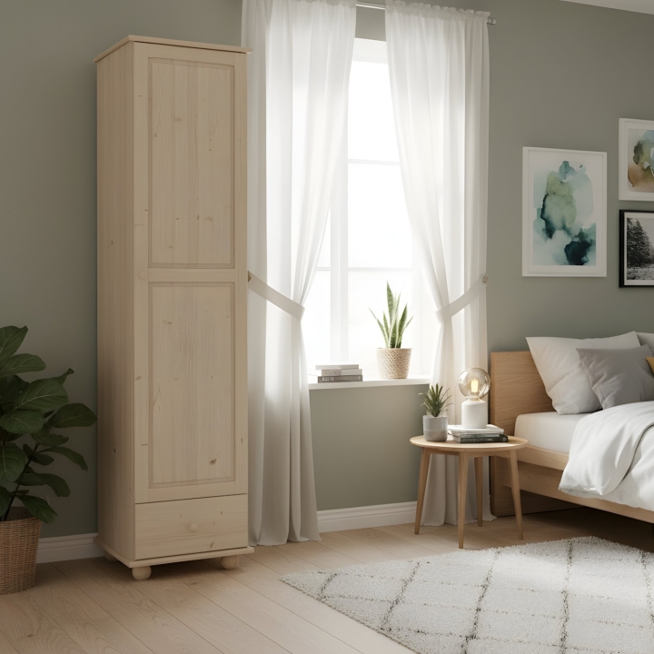 Szafa sosnowa 1-drzwiowa Klasyk SF-19 lakier