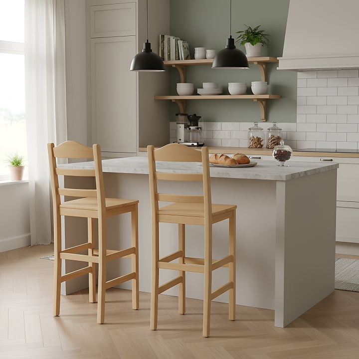 Sosnowe krzesło barowe Klasyk Lakier