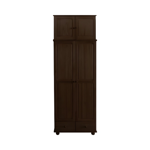 Szafa sosnowa 2-drzwiowa z nadstawką Klasyk SF-11 bejca