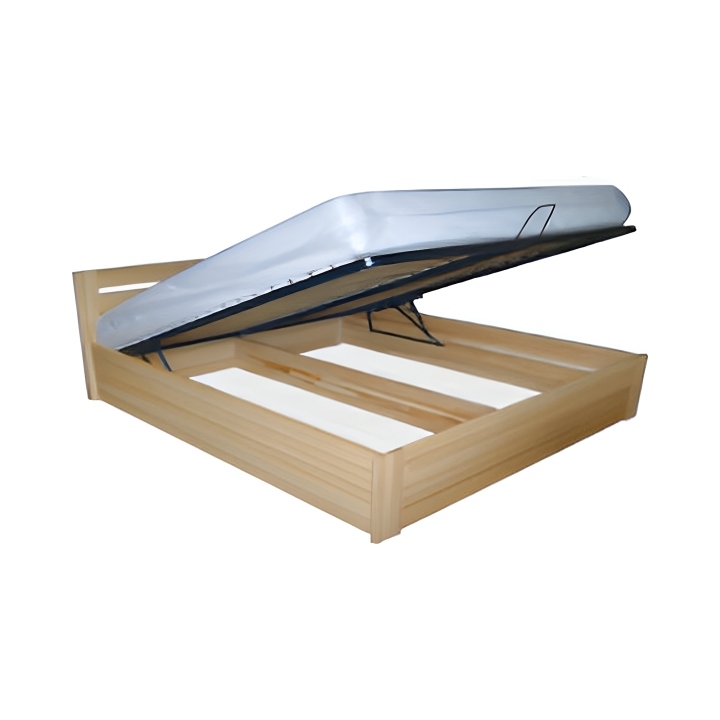 Łóżko bukowe z pojemnikiem Mona buk 180x200 lakier