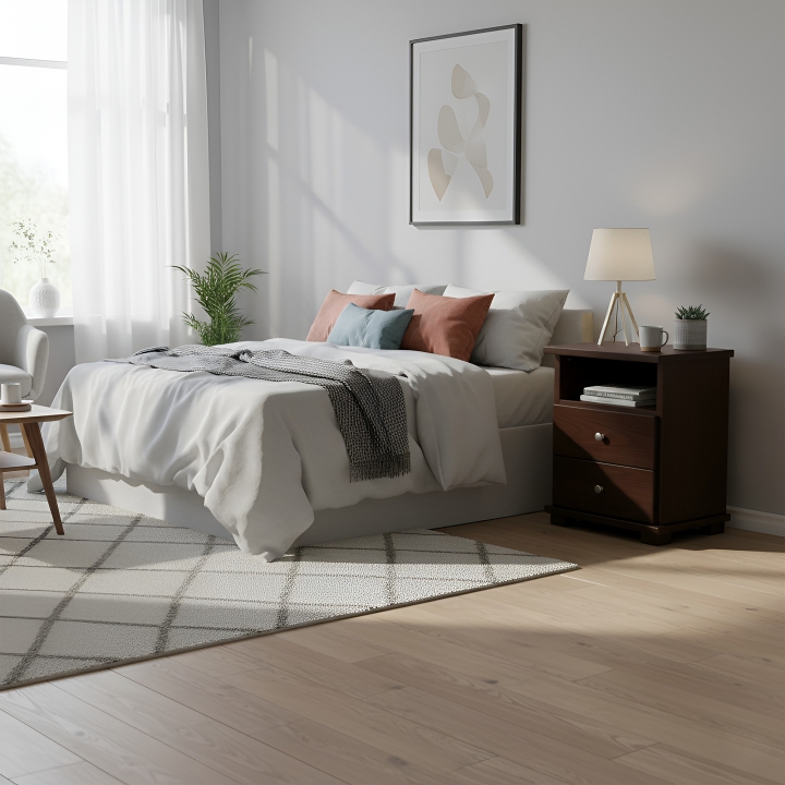 Bukowa szafka nocna Mona SN-27 bejca