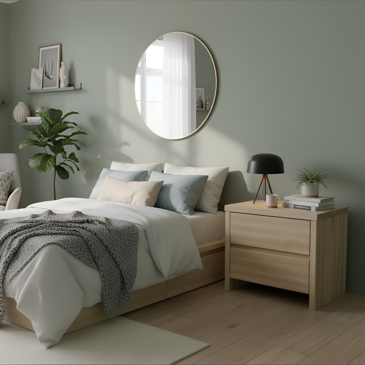 Bukowa szafka nocna Mona SN-28 Lakier