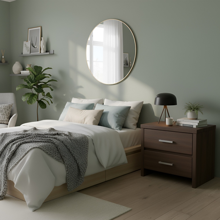 Bukowa szafka nocna Mona SN-28 bejca