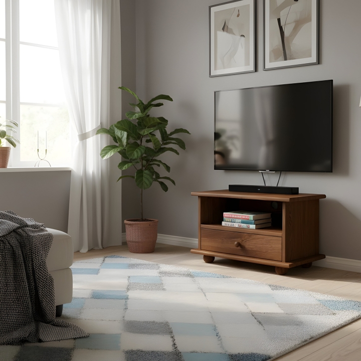 Szafka RTV sosnowa Klasyk RV-65 bejca