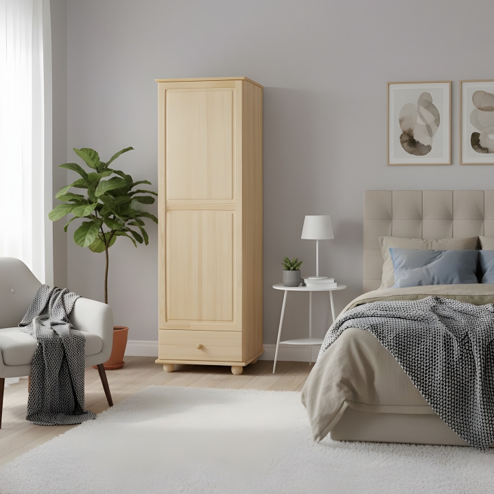 Szafa 1-drzwiowa sosnowa Klasyk SF-15 lakier