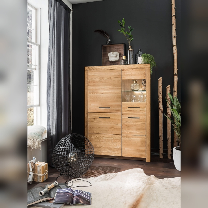 Kredens dębowy II prawy Robusto