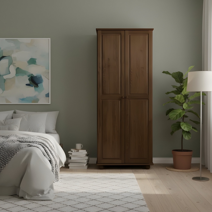 Szafa 2-drzwiowa sosnowa Klasyk SF-09 bejca