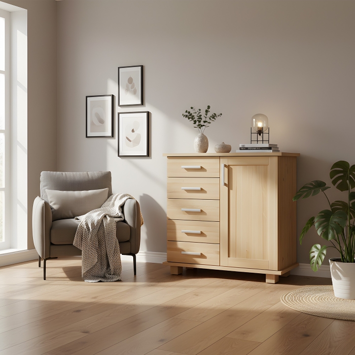 Komoda bukowa Mona KD/B-09 Lakier