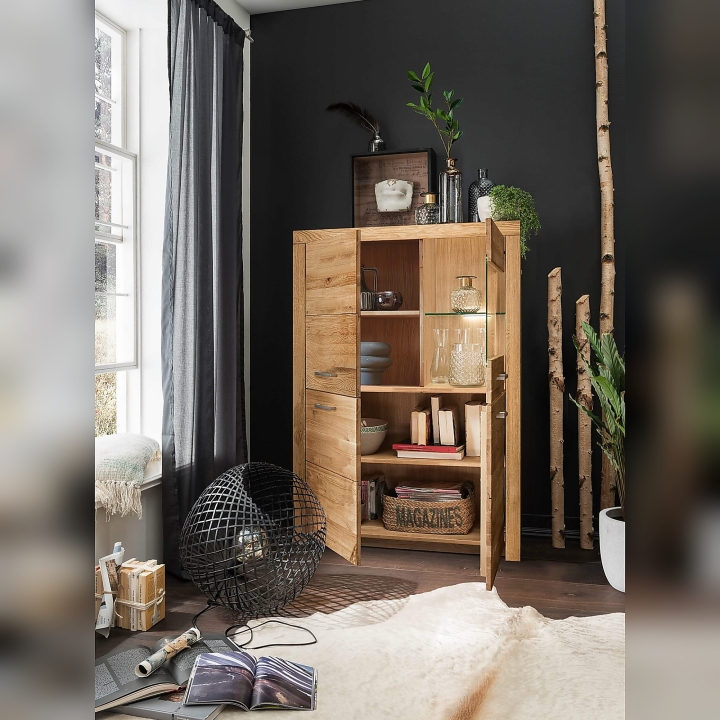 Kredens dębowy II prawy Robusto