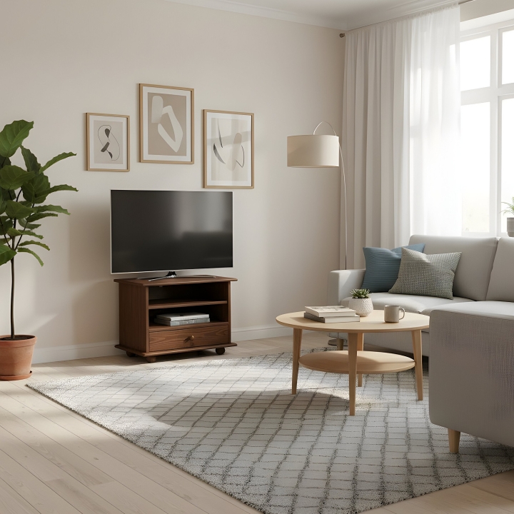 Szafka RTV sosnowa Klasyk RV-64 bejca