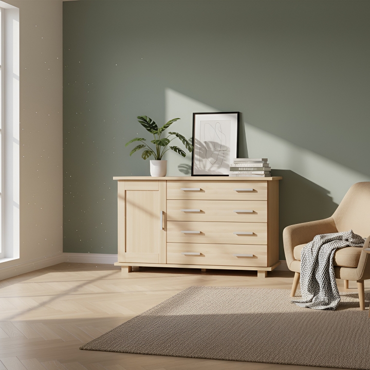 Komoda bukowa Mona KD/B-12 Lakier