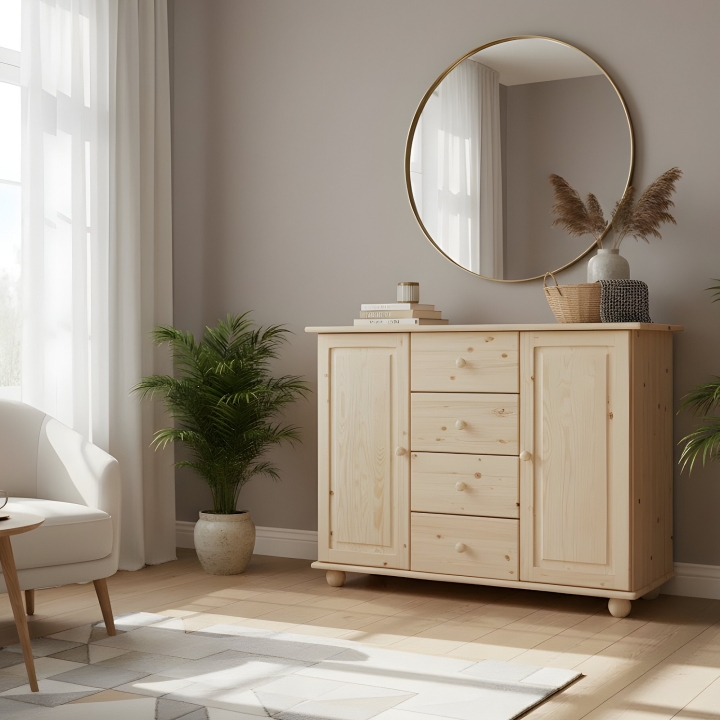 Komoda sosnowa Klasyk KD-58 lakier