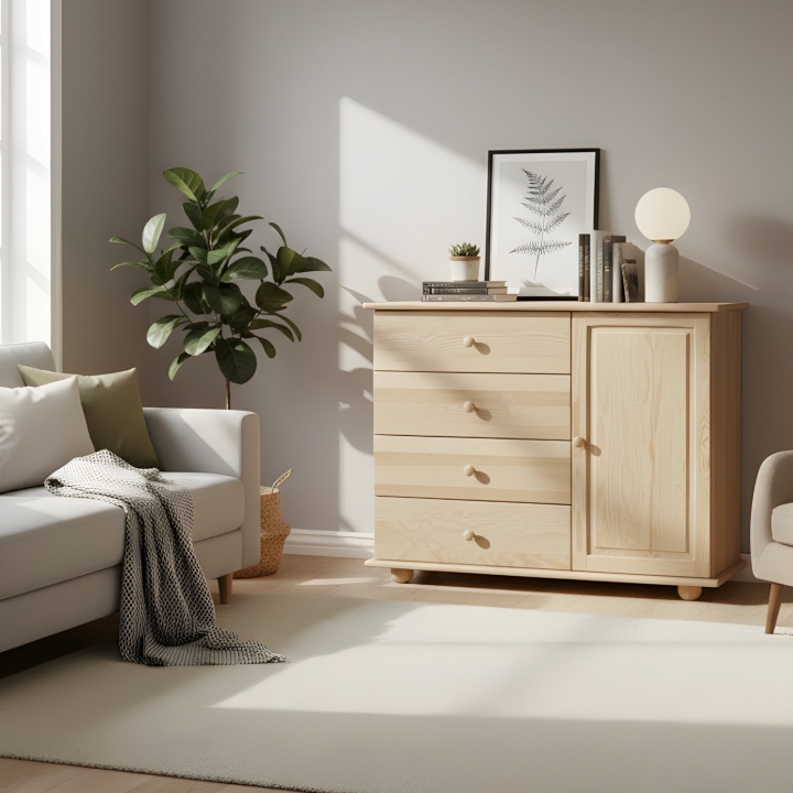 Komoda sosnowa Klasyk KD-55 lakier