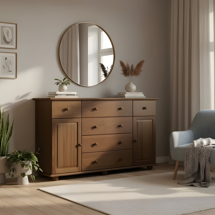 Komoda sosnowa Klasyk KD-54 bejca