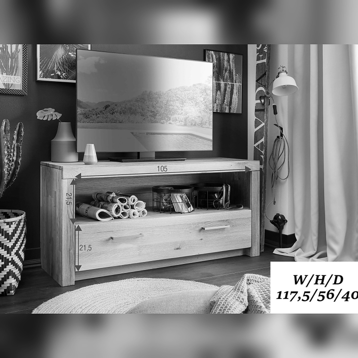 Szafka dębowa RTV I Robusto