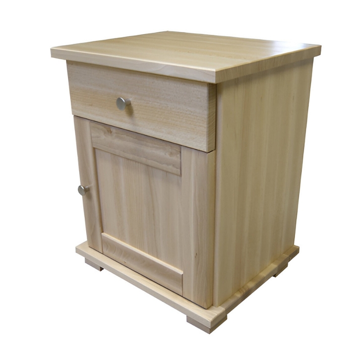 Bukowa szafka nocna Mona SN-79 prawa Lakier