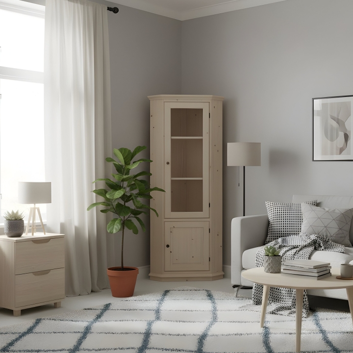 Witryna sosnowa Klasyk WIT-45 lakier