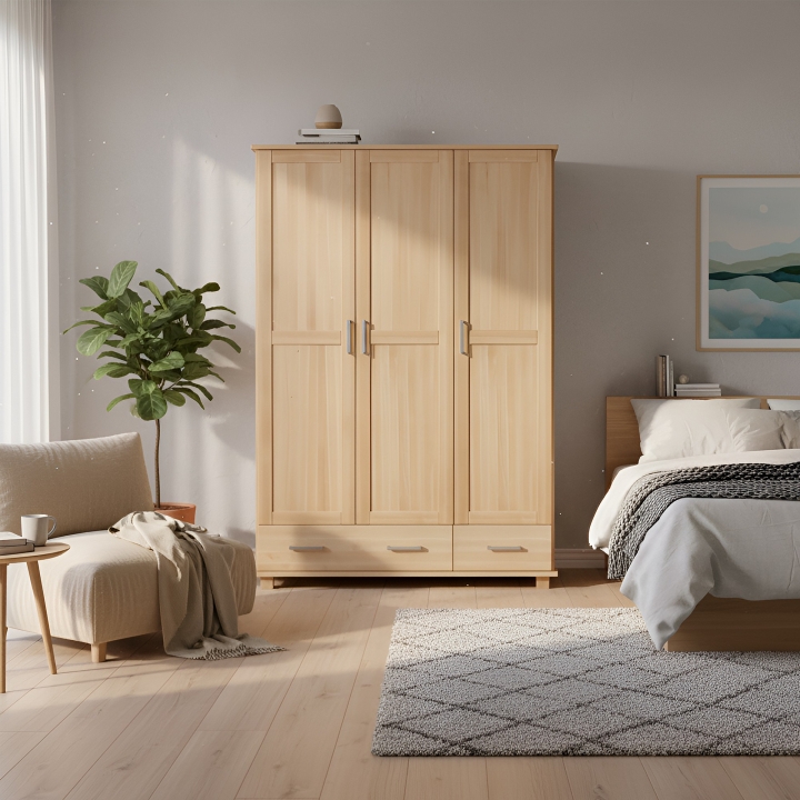 Szafa bukowa 3-drzwiowa Mona SF/B-03 Lakier