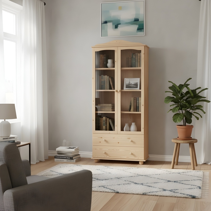 Witryna sosnowa Klasyk WIT-38 lakier