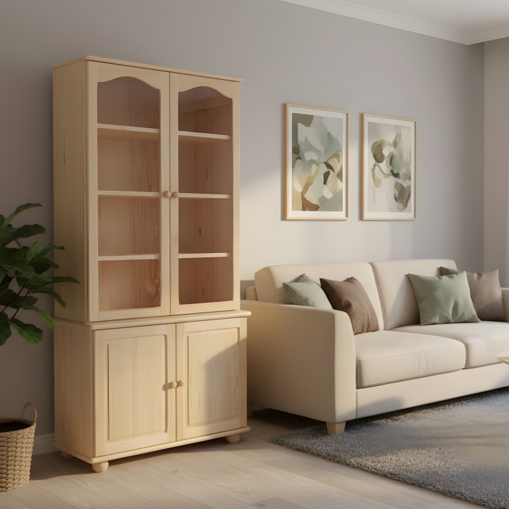 Witryna sosnowa Klasyk WIT-37 lakier