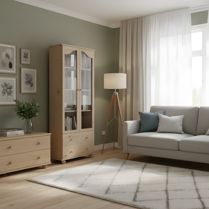 Witryna sosnowa Klasyk WIT-36 lakier