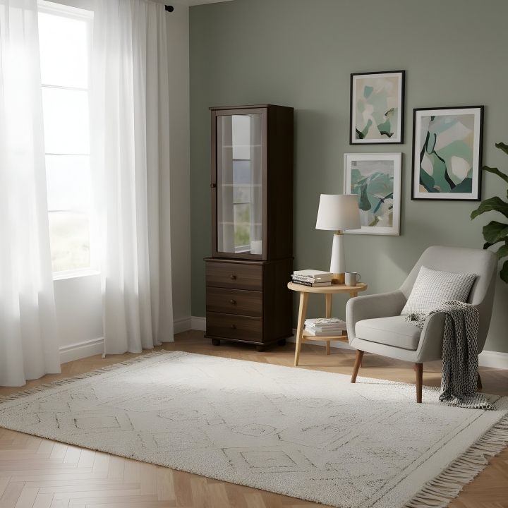 Sosnowa witryna pojedyncza Klasyk WIT-33 bejca